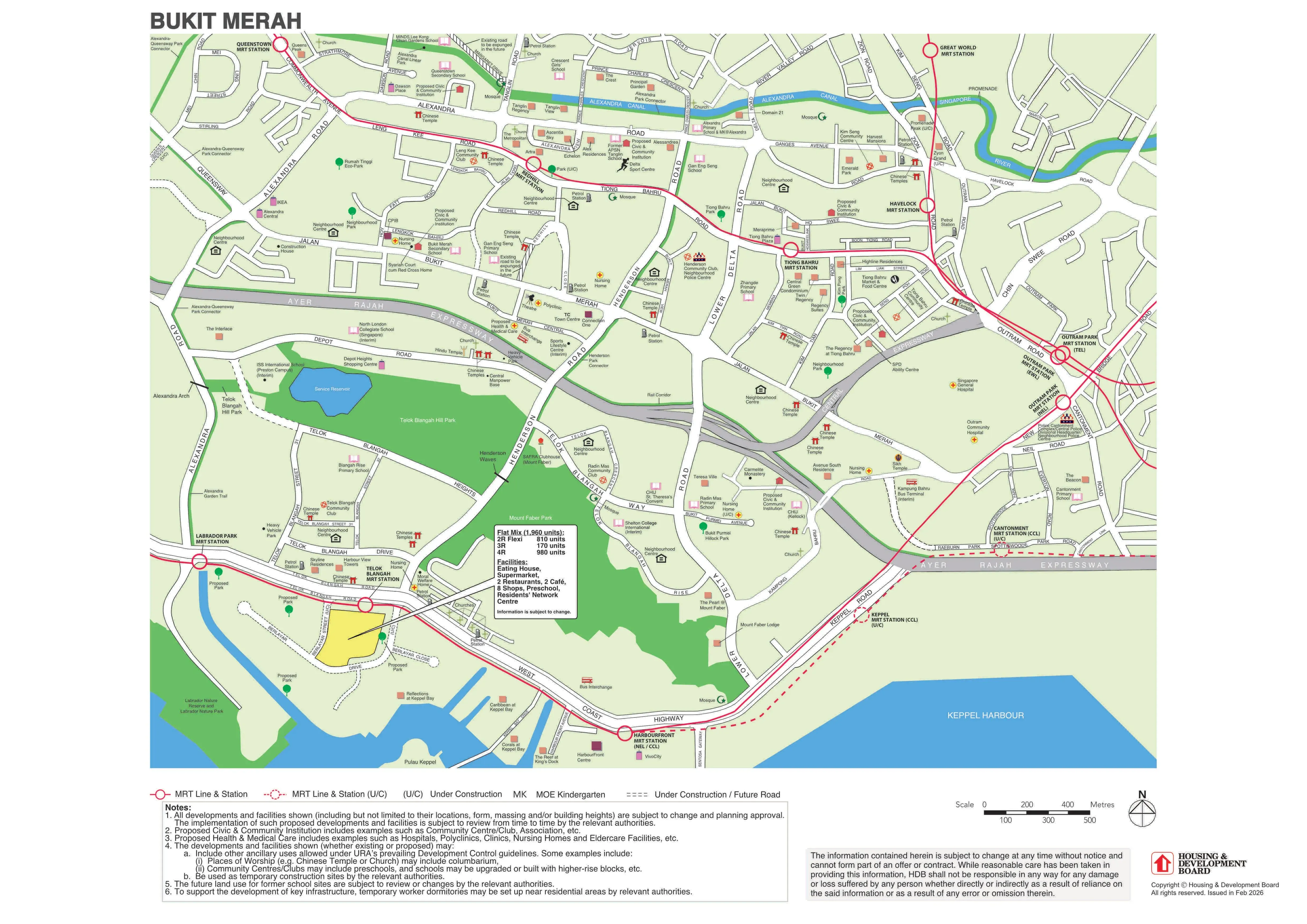Map of Bukit Merah BTO project